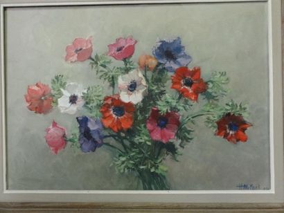 Ecole Moderne
Bouquet d'anémones Huile sur...
