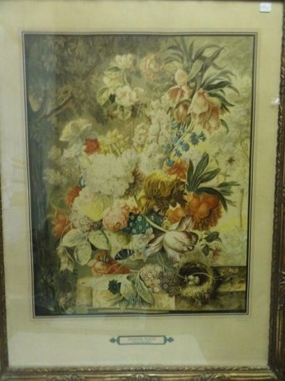 Un sous verre reproduction de tableau Hollandais...