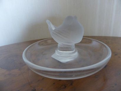 LALIQUE FRANCE
Baguier en cristal à décor...