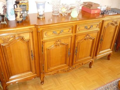 Mobilier de salle à manger, ton merisier,...