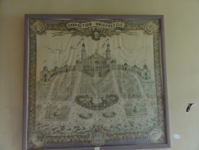 Foulard encadré, Exposition Universelle ...