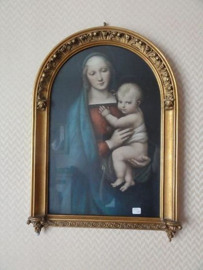 Sous-verre, reproduction d'après RAPHAËL