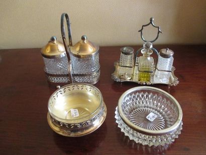 Moutardier, salerons, dessous bouteille,...