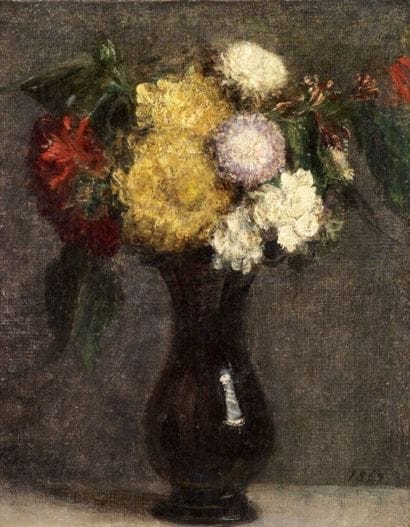 Henri-Théodore FANTIN-LATOUR (1836-1904)
Dahlias,...