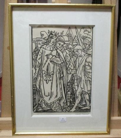 Émile BERNARD
Reine à la robe fleur de lyse...