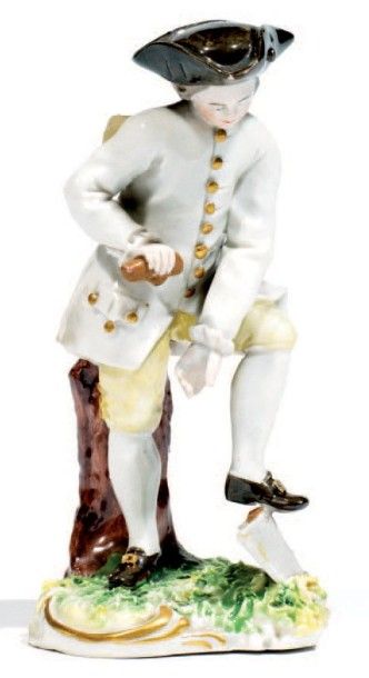 FRANKENTHAL
Statuette représentant un jeune...