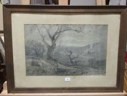 École française du début du XXe siècle
Paysage...