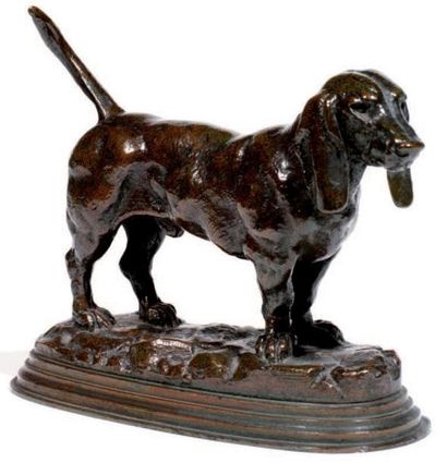 D'après Antoine Louis BARYE (1795-1875)
Basset...