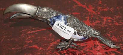 Statuette de toucan en argent (à vérifier)...