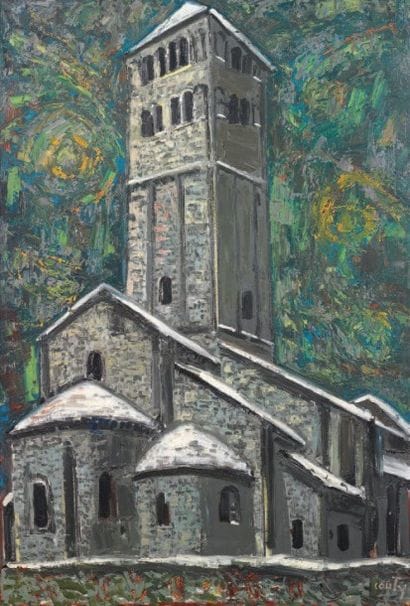 Jean COUTY (1907-1991)
Vue de l'église d'Ainay....