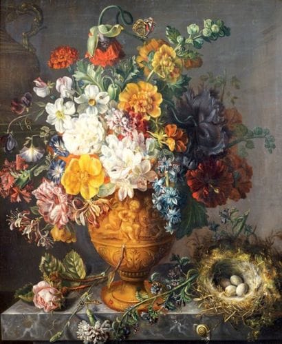 Ecole hollandaise (Dans le goût du XVIIIe)
Vase...