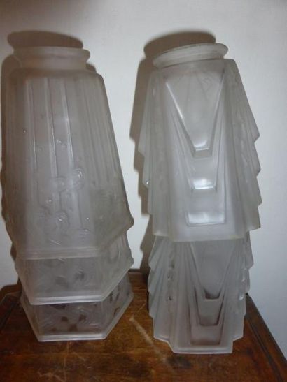 MULLER FRERES LUNEVILLE
Paire de caches ampoules...