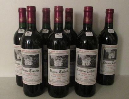 8 bouteilles CH. TAILLEFER, 	Pomerol 	1985...