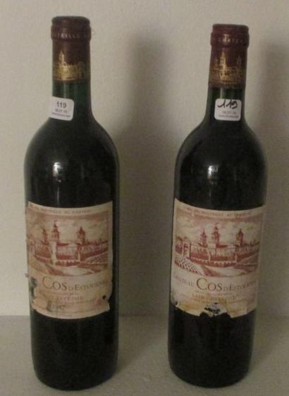 2 bouteilles CH. COS-D'ESTOURNEL, 2° cru...