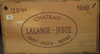 12 bouteilles CH. 	LALANDE-BORIE, 	Saint-Julien...