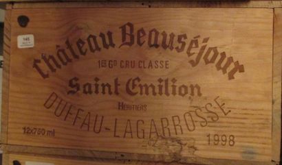 12 bouteilles CH. 	BEAUSEJOUR-DUFFAU, 1°...