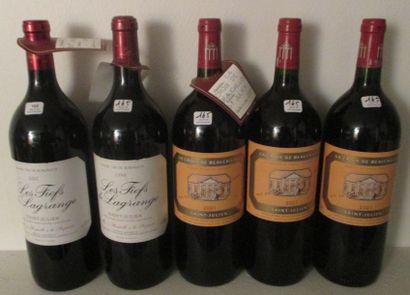 Ensemble de 5 magnums 		 		

3 magnums LA...