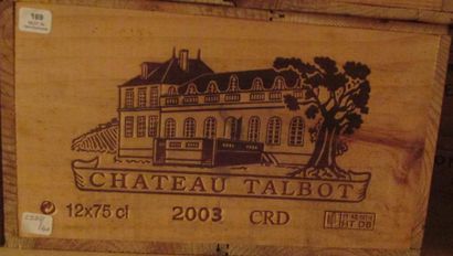 12 bouteilles CH. 	TALBOT, 4° cru Saint-Julien...