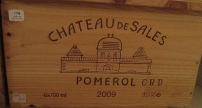 6 bouteilles CH. DE SALES, 	Pomerol 	2009...