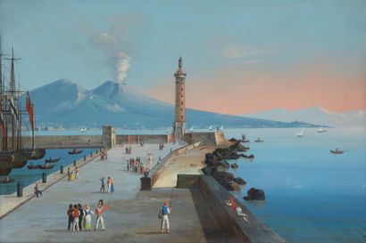 Ecole Napolitaine XIXè siècle

L'Etna vue...
