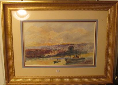 Albert LEBOURG (1849-1928)

La Seine à Rouen

Aquarelle,...