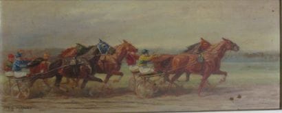 Eugène PECHAUBES (1890-1967)

Le trot attelé

Huile...