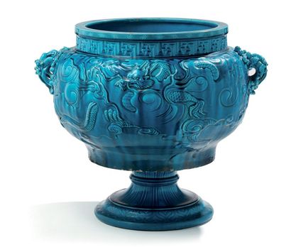 THEODORE DECK (1823-1891)

Important cache-pot...