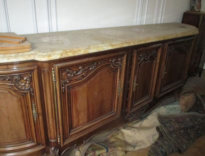 Mobilier de salle à manger en bois naturel...