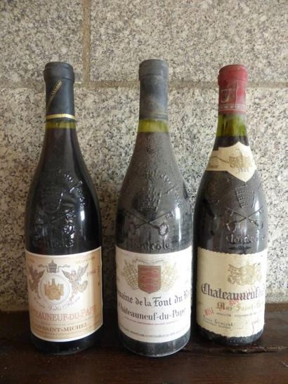 5 bouteilles CHÂTEAUNEUF-DU-PAPE 	[2 La Font...