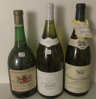3 magnums BLANCS DIVERS [1 Chablis La Bretauche...