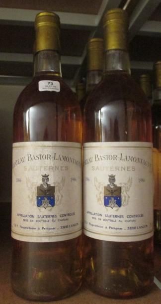 12	bouteilles 	CH. 	BASTOR-LAMONTAGNE, 	Sauternes...