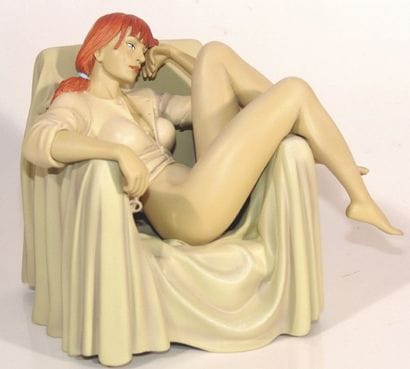 JUILLARD
Eve Statuette en résine peinte à...