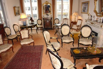 Mobilier de salon de forme mouvementée en...