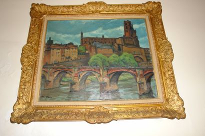 André STRAUSS (1885-1971)
Le vieux pont à...
