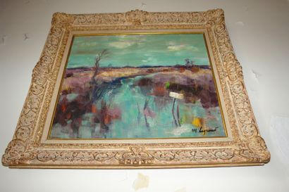 Maurice LEGRAND (1906)
Paysage au lac. Huile...