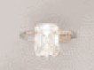 Bague en platine sertie d'un diamant taille...