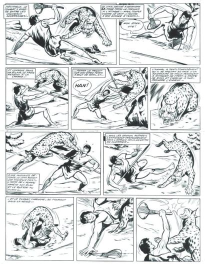 AIDANS
TOUNGA TOME 3 Planche à l'encre de...