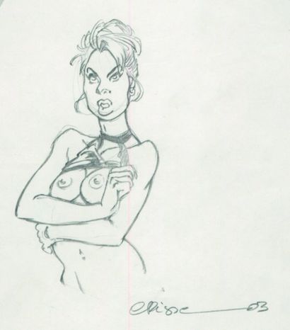 CRISSE
Dessin original au crayon représentant...