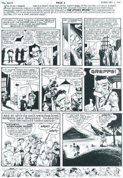 EISNER WILL
THE SPIRIT Page 2 Planche originale...