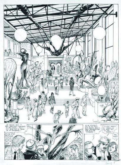 LAMQUET
LES BORÉALES, 1992 Planche n°11 Encre...