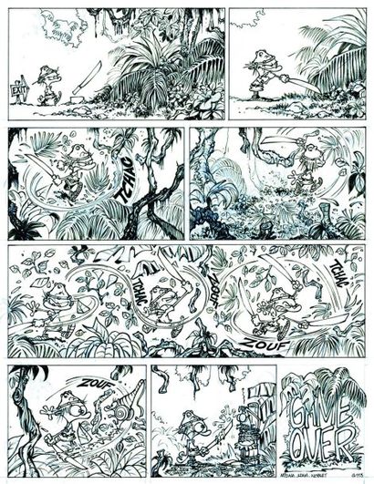 MIDAM - ADAM
GAME OVER Planche à l'encre...