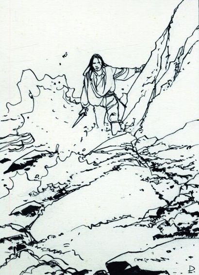PELLERIN
L'ÉPERVIER Dessin original à l'encre...