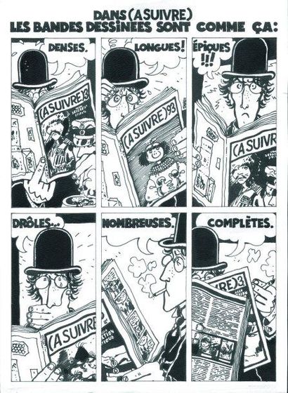 TARDI
Planche originale publicitaire à l'encre...