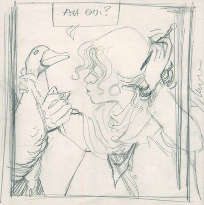 YSLAIRE SAMBRE
Dessin original au crayon...