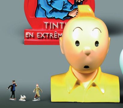 HERGE
TINTIN Pixi résine Buste chemise jaune...