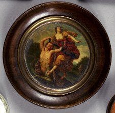 Miniature ronde sur ivoire d'après le tableau...