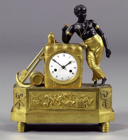 Pendule borne dite au 