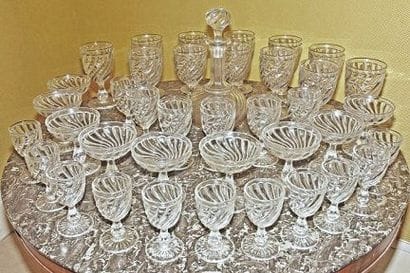 BACCARAT
partie de service de verres à pied...