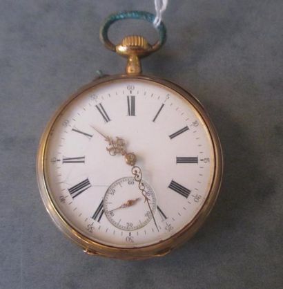 Montre de gousset en or jaune 18k

Pds brut...