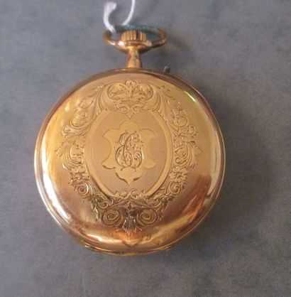 Montre de gousset en or jaune 18k

Pds brut...